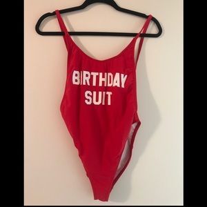 BRAND NEW. BIRTHDAY SUIT BATHING SUIT